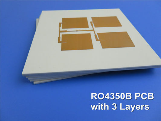 Rogers RO4350B Rf PCB Board 3 strato 1,7 mm ENIG