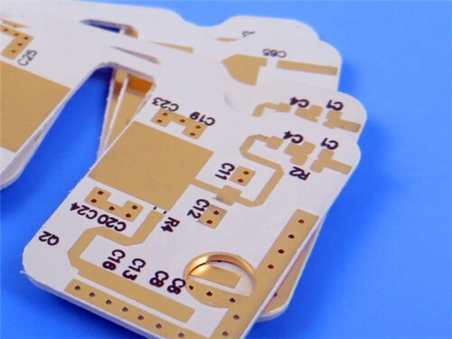 RO3003 PCB a 2 strati, laminato Rogers da 10mil, placcatura argento / placcatura oro