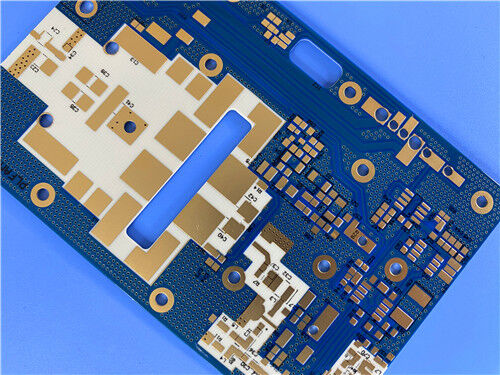 0.2mm RO4350B LoPro PCB a doppio strato con maschera di saldatura blu