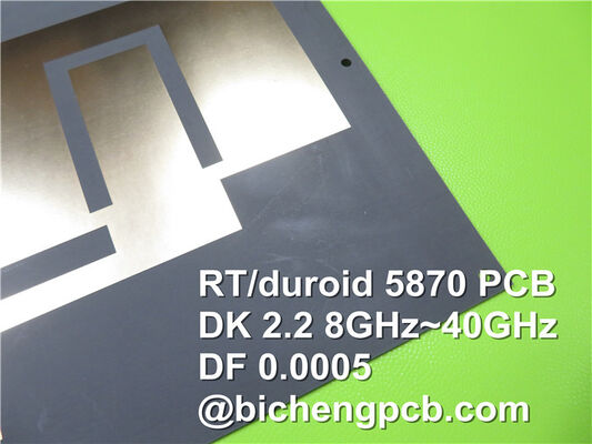 Rogers 5870 Multilayer UL Rogers PCB Glass Microfiber rinforzato PTFE
