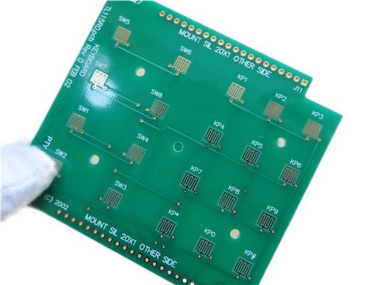 Circuito duro dell'oro del PWB della tastiera sviluppato su Tg170 FR-4 con la maschera verde della lega per saldatura