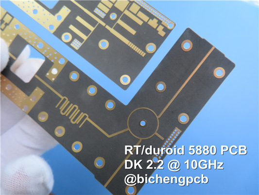 2 Layer High Frequency Circuit Board RT / Duroid 5880 ENIG PCB