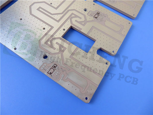 2 strato RT duroid 6002 25mil PCB Substrato Immersione Placcaggio oro
