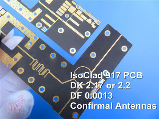 PCB a doppio lato 31mil IsoClad 917 RF Circuit Board ENIG Superficie