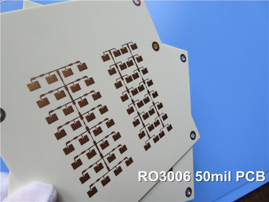 RO3006 Rivestimento di rame Immersione Oro RF PCB Board 2 strati 50mil 1OZ