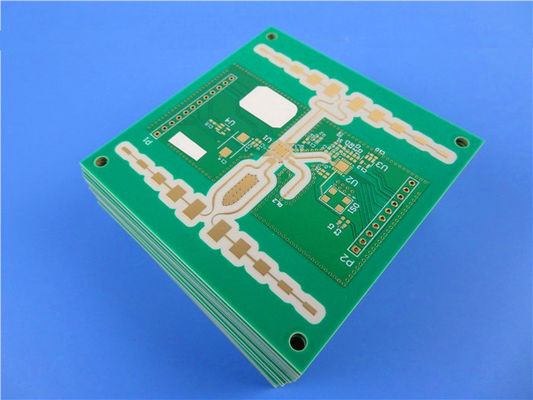 RF PCB su 30 mil CLTE-XT laminati nero Soldermask immersione stagno