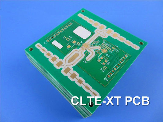 RF PCB su 30 mil CLTE-XT laminati nero Soldermask immersione stagno