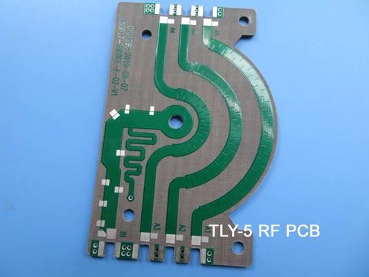 2 strati TLY-5 Immersion Tin Pcb per il progetto ad alta frequenza