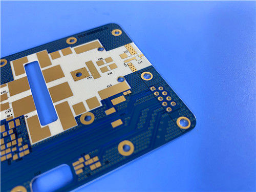 PCB RF-60A a 2 strati, spessore 25mil, serigrafia nera, oro a immersione