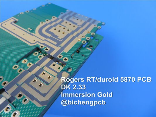 PWB superficie ad alta frequenza bianco di finitura di progettazione OSP del PWB del Silkscreen 0.4mm di Rogers RT/Duroid 5870