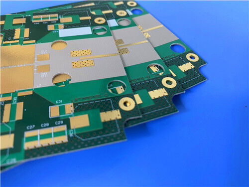 2L TRF-45 PCB 32mil Material Maschera di saldatura verde Oro per immersione
