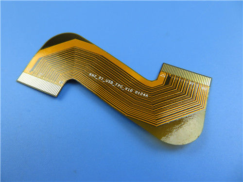 2 strati F4BM245 PCB 0,6 mm Immersione Oro Alta Frequenza Circuito RF
