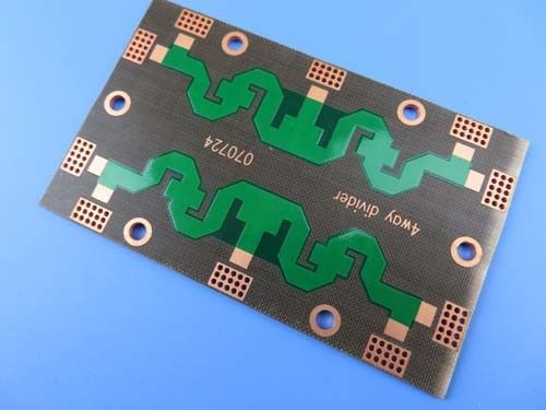 Il doppio di DK2.65 PTFE ha parteggiato per OSP e la maschera verde per l'alto circuito di Frequancy delle combinatrici