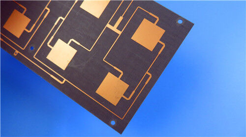 PCB F4BME220 a 2 strati ultra-sottile da 0,1 mm con maschera di saldatura verde e placcatura oro per immersione